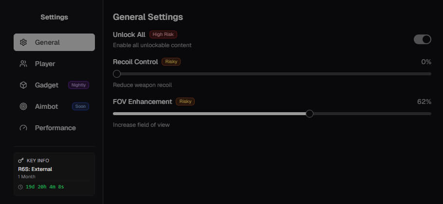 Cheat Menu